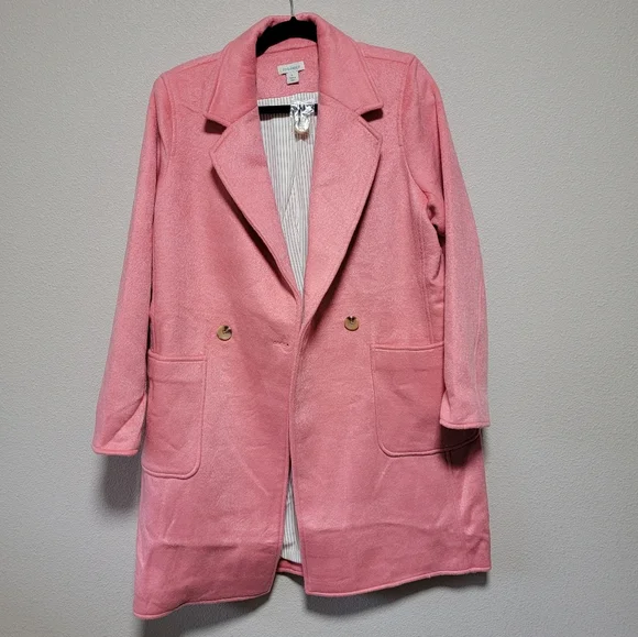 Sundance NWT Emilia Topper Wool Blend Breasted Long Blazer Jacket - Picture 3 of 9